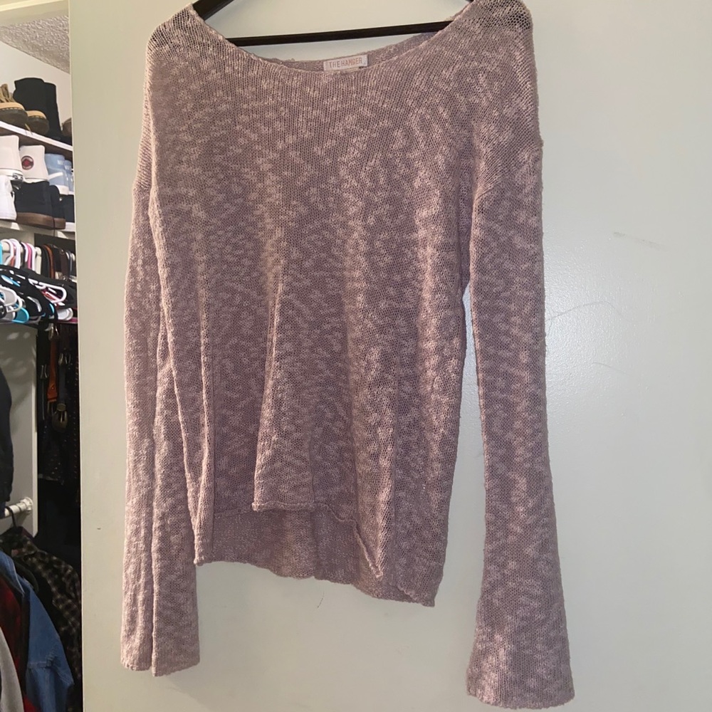 Oversized pink sweater